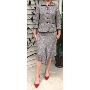 LOFT Tweed Skirt Suit